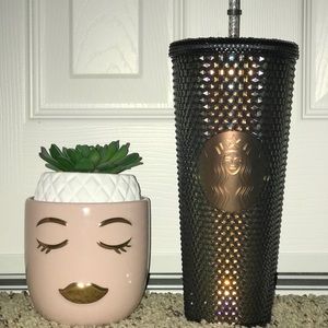 Starbucks unicorn black studded tumbler